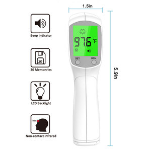 CE ISO Handheld Babyly Termometro Infrarrojo Termômetro Gun Termoscanner Infravermelho para Adultos e Crianças - Product Image 2