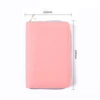 Fournitures de bureau multifonctionnel affaires en cuir padfolio porte-documents classeur classeur fermeture éclair portefeuille organisateur avec logo
