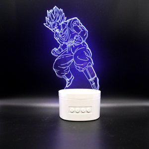 Lampe à led multifonction au design animé personnalisé et haut-parleur bluetooth 2 en 1 pour lecteur de musique avec fonction carte TF - Product Image 3