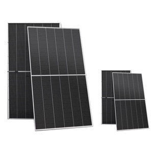 Jinko Topcon 144 di động n-loại hai mặt kính đôi tấm pin mặt trời 585W 590W tất cả các thiết kế màu đen cho năng lượng mặt trời hệ thống điện - Product Image 5