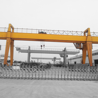 Grue à portique extérieure robuste de type MG, électrique, 75-200 tonnes, avec moteur PLC, palan à roulement et hauteur de levage de 30 m