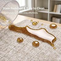 Tapis résistant à l'usure et antidérapant, fabriqué à la machine, à boucles, à poils ras, tapis mur à mur pour la maison, le salon, le bureau, l'hôtel, le restaurant
