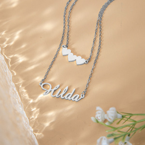 Collana con Ciondolo Personalizzato in Acciaio Inox Placcato Oro 18K, Gioiello Regalo Personalizzato di Tendenza - Product Image 6