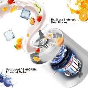 Vaso Mezclador Portátil Electrónico para Batidos y Smoothies, Exprimidor Personal Recargable por USB, Mezclador Personal para Frutas y Verduras - Product Image 5