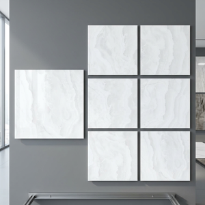 กระเบื้องพอร์ซเลนเคลือบเงาตกแต่งลายหินอ่อน ขนาด 800x800 มม. รุ่น Alaska Light สำหรับตกแต่งพื้นผิวสถาปัตยกรรม - Product Image 2