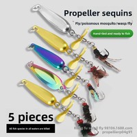 Leurre Artificiel Dur en Métal pour Pêche au Poisson, Modèle Yama Stream Road, avec Paillettes et Micro-organismes, Vert, Bouche Légèrement Relevée, Bande Blanche