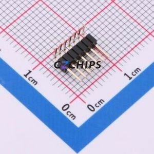 5AIW3-7440-107-W0 Pin Header Bent Lead Through Hole,P=1.27mm Connector 1x7P 1.27mm Pin Header Right Angle Insert - Product Image 1