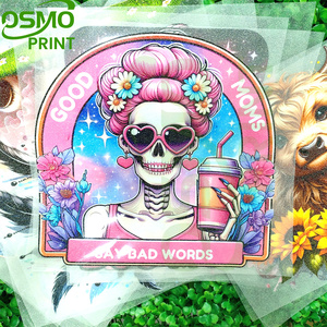 Osmo Glitter Transferencias Termoadhesivas para Planchar, Pegatinas <span class=keywords><strong>Atrapasueños</strong></span> para Camisetas, Máscara de Transferencia Térmica - Product Image 5