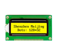 Módulo de Pantalla LCD MAIJING LCD12832 STN con Retroiluminación LED, Montaje Superficial, Interfaz SPI, 5V, 128*32, 300cd/m2, Controlador AIP31020