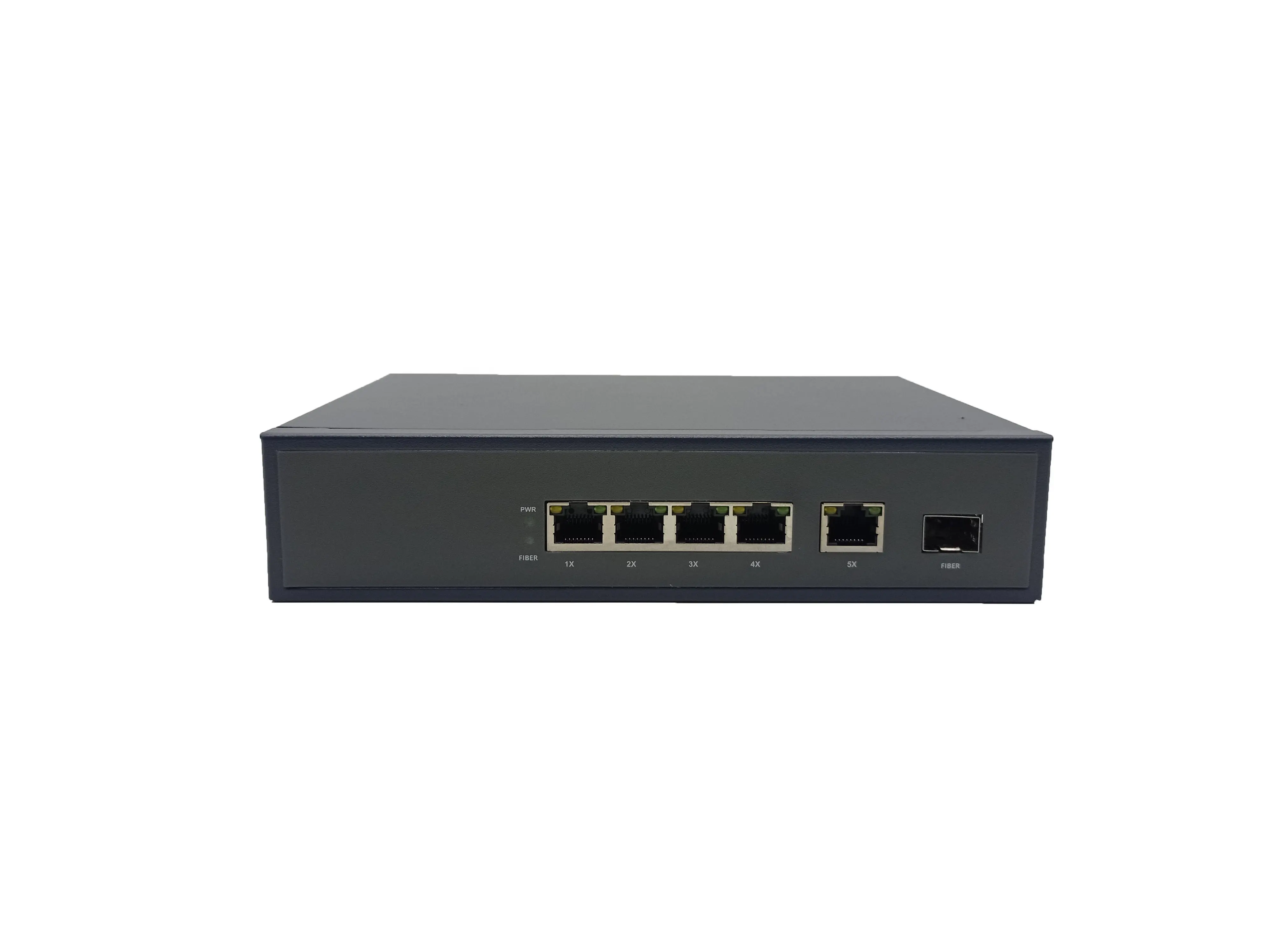 Hot-Verkoop 4-poort CCTV IP-Netwerk Poe Switch Met 1X1000M Rj45 En 1sfp Gigabit Voor Cctv Ip-Camera