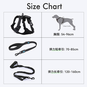 Harnais pour chien de grande race, sangle de poitrine réglable pour labrador et golden retriever - Product Image 4