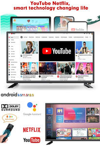 4K Android <span class=keywords><strong>TV</strong></span> écran plat OLED <span class=keywords><strong>QLED</strong></span> 43 50 <span class=keywords><strong>55</strong></span> 65 75 85 pouces haute définition Smart <span class=keywords><strong>TV</strong></span> télévision bord ultra-mince couleur vive - Product Image 4