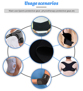 Tissu laminé <span class=keywords><strong>double</strong></span> <span class=keywords><strong>face</strong></span> OEM personnalisé Polyester mélange nylon Support lombaire <span class=keywords><strong>velcro</strong></span> extensible dans les 4 sens Respirant Tissu mousse personnalisé - Product Image 2