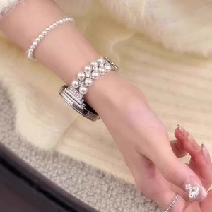 Bracelet de montre à double rangée de perles pour femmes, compatible avec Huawei Watch GT5 Pro GT3 <span class=keywords><strong>Honor</strong></span> 4 Pro <span class=keywords><strong>GS3</strong></span>, bracelet de remplacement - Product Image 2