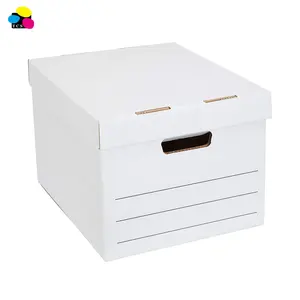 16.2 durch 12.5 durch 10.5 zoll wellpappe Letter / Legal Size Medium Duty Storage Filing Box mit Lift-Off Lid