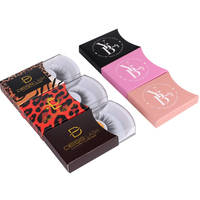 Boîte d'emballage de faux cils de luxe avec Logo personnalisé, boîte vide en papier de marbre blanc pour cils