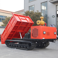 Livraison gratuite Petit Dumper sur chenilles Dumper à déchargement automatique Dumper sur chenilles Construction tout terrain Dumper hydraulique sur chenilles
