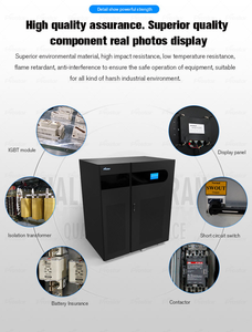 La fuente de alimentación UPS trifásica en línea de fábrica 250KVA RS232 RS485 Backup puede estar en paralelo con otra batería de plomo ácido UPS - Product Image 5