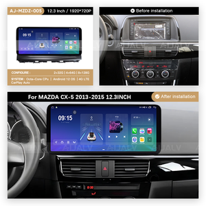 <span class=keywords><strong>Adaptateur</strong></span> de cadre de radio stéréo de voiture AIJIA <span class=keywords><strong>2</strong></span> <span class=keywords><strong>Din</strong></span> pour MAZDA CX-5 2013-2015 12,3 POUCES Android DVD Kit de montage de tableau de bord - Product Image 2