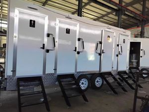 Lusso Mobile bagno personalizzabile di alta qualità portatile rimorchio per campeggio Park fatto FRP materiale del pannello Sandwich Wash Wash - Product Image 3