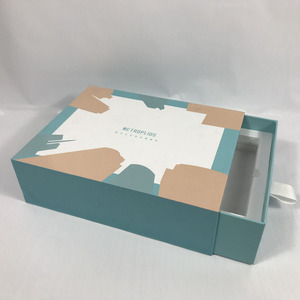 Direct Factory manufacturer luxury custom logo cardboard Paper clothing jewelry draw box packaging sliding drawer box