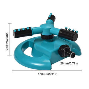Juego de Aspersores de Jardín Giratorios de 360 Grados, Aspersor de Césped Automático de Plástico con Múltiples Boquillas para Uso en Exteriores - Product Image 5