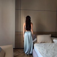 Pantalon ample blanc taille haute élastique pour femme, style décontracté, nouvelle mode automne-hiver, coupe slim, inspiré des tendances européennes et américaines