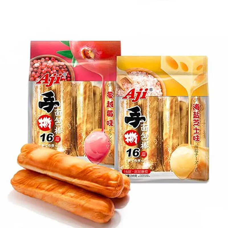 Aji Kaas Zee Zout Taart 248G Instant Ontbijt Voeding Kantoor Snack Hand Gescheurd Brood Stok