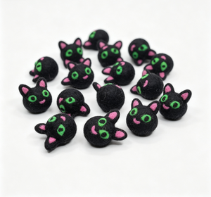 Jouet pour animaux en <span class=keywords><strong>feutre</strong></span> de laine pure, teint naturellement, sûr, fait main par des artisans, balles à mâcher interactives, compatible avec la catnip, jouet de dentition durable - Product Image 3