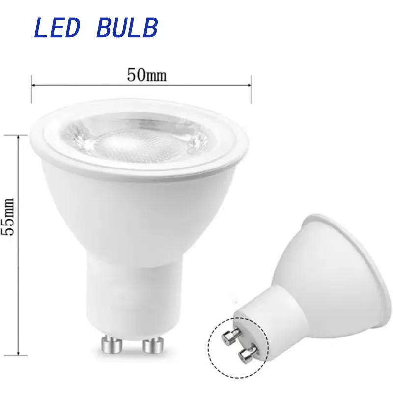 Lampu Sorot Led GU10 Bohlam Aluminium Pencahayaan Komersial Desain Profesional