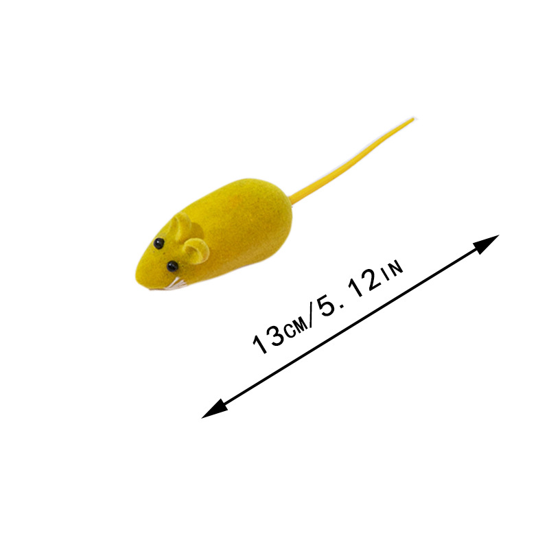 Souris en vinyle jaune