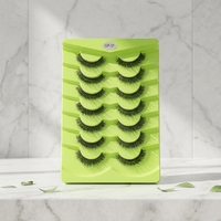Faux cils réutilisables à presser, effet 3D œil de chat, aspect naturel pour maquillage quotidien