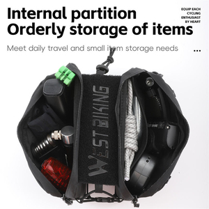 Bolsa para Tubo Superior de Bicicleta WEST BIKING, Sin Frotamiento en las Piernas, Bolsa de Bicicleta Duradera, Multifuncional, de Liberación Rápida - Product Image 3