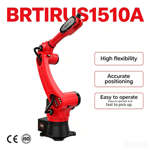 Robot industriel six axes BORUNTE BRTIRUS1510A à moteur, charge utile 10 kg, pour manutention automatique en production d'assemblage – Vente directe usine - Product Image 1