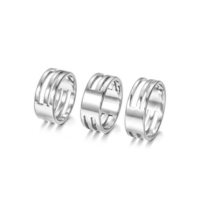 Outil de mesure de taille de bague en acier inoxydable pour la fabrication de bijoux, forme ronde AC0333 - Product Image 1