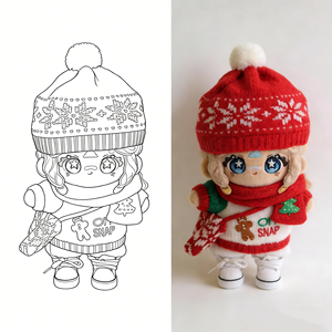 Poupée en peluche personnalisée de star K-pop avec <span class=keywords><strong>cheveux</strong></span> bleus texturés, yeux brodés, transformant le design de dessin animé en figurine en peluche de haute qualité - Product Image 5
