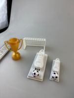 Ensemble de football de table avec chaussures de sport, but, accessoires de jouet en plastique pour le championnat de score, trophée, OEM promotionnel