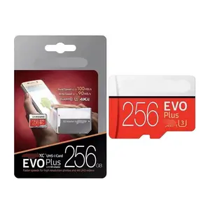 Para Samsung EVO Plus Tarjeta 4GB 8GB 16GB 32GB 64GB 128GB 256GB 512GB U3 TF tarjeta de memoria SD para bombilla teléfono móvil 4K HD cámara de vídeo