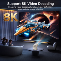 Nouveau projecteur vidéo intelligent U5, prend en charge la 4K, mini home cinéma, projecteur Android Wifi Bt