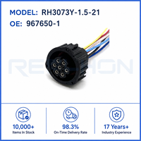 Commander RH3073Y-1.5-21 967650-1 Connecteur automobile étanche à 7 broches avec câble pour faisceau de capteurs de camion poids lourd