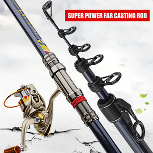 Caña <span class=keywords><strong>de</strong></span> <span class=keywords><strong>Pescar</strong></span> Telescópica <span class=keywords><strong>de</strong></span> Fibra <span class=keywords><strong>de</strong></span> Carbono Súper Resistente <span class=keywords><strong>de</strong></span> 3.6m-5.4m para Pesca en Agua Salada, Surfcasting y Carpas - Product Image 4