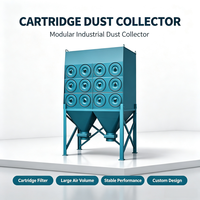 Système de filtration à cartouche horizontale industriel à jet pulsé pour le contrôle de la poussière dans les ateliers de fabrication métallique