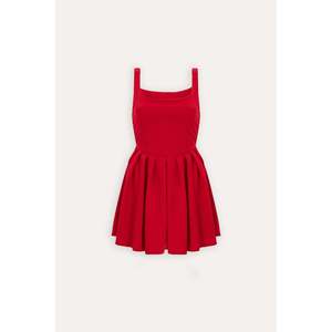 Robe de cocktail mini rouge Yolian - Product Image 2