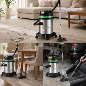 LL-High-Power High Quality Cyclone 60L Aspirateur électrique pour canapé et fauteuil d'angle, pour la maison, le garage, la chambre et l'extérieur. Terrain d'opération sec/humide. - Product Image 3