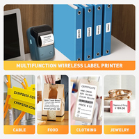 Étiqueteuse NIIMBOT B1 avec Auto-Identification, Imprimante d'Étiquettes Portable Bluetooth de 2 Pouces Facile à Utiliser pour le Bureau, la Maison et les Entreprises