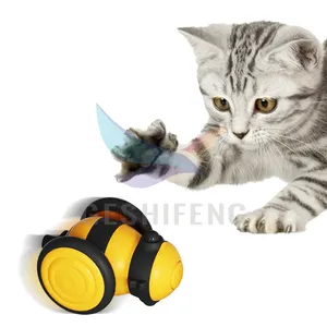 Little Bee Cat Toy Electric Intelligent Cat Playing Stick Pet Cat Fun Interactive Toy Car