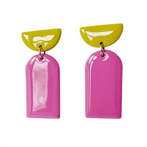 Boucles d'oreilles en résine époxy, fournitures de bricolage, artisanat fait main, personnalisables, breloques décoratives de haute qualité, fournitures artistiques - Product Image 1