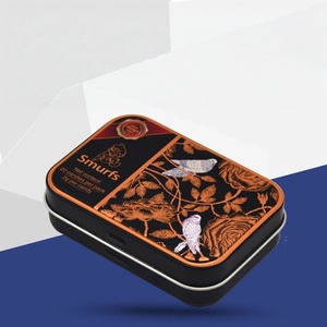 Boîte <span class=keywords><strong>en</strong></span> métal personnalisée imprimée pour bonbons énergétiques, boîte à menthe à couvercle rabattable, boîte <span class=keywords><strong>en</strong></span> métal à charnière de qualité alimentaire pour confiseries et sucreries - Product Image 1