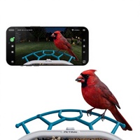 Mangeoire à oiseaux solaire automatique, étanche, grande capacité, bac à graines pour l'extérieur