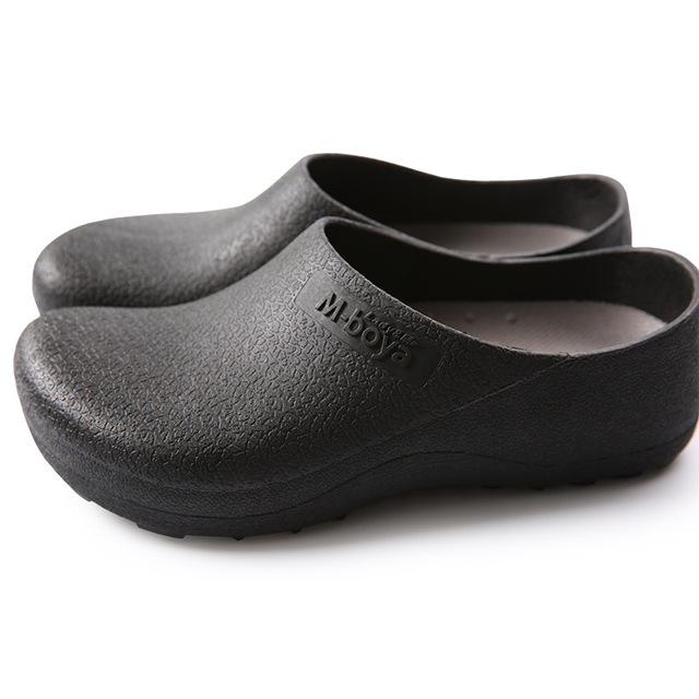 Custom Oil Resistant Anti-Slip PVC Outsole Clogs Waterproof Safety Kitchen Chef Shoes for Unisex